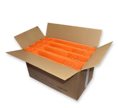 Pack of 24 Pieces Fixed Mechanism Box File Folder Orange