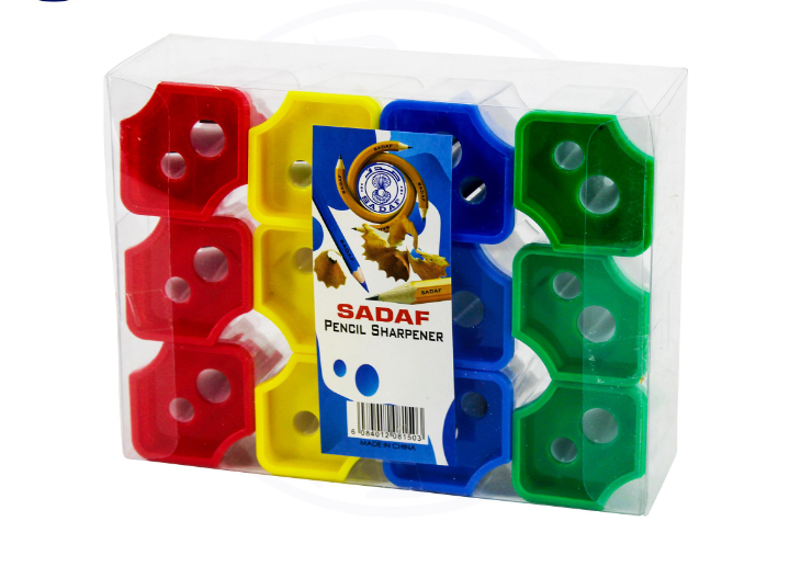 PENCIL SHARPENER 12PCS/PVC BOX SADAF (UNIT: PC)-PD-98