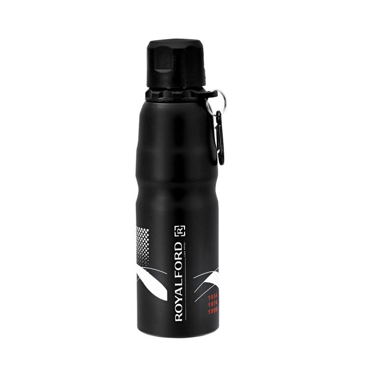Royalford Water Bottle - Stainless Steel - Black - 750 ML