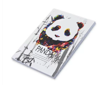 FIS Pack Of 5 Soft Cover Notebook, 96 Sheets A5 Panda Design 1 -FSNBSCA596-PAN1