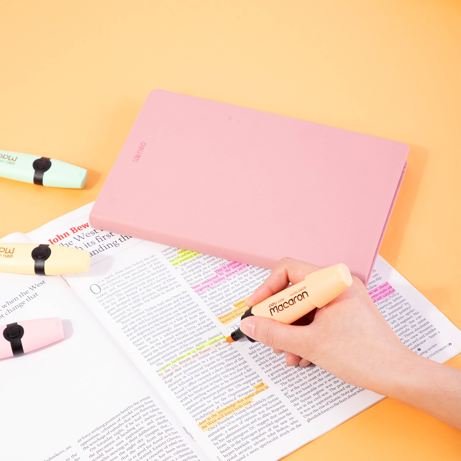 Deli-EU356-OR Highlighter