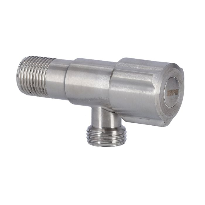 Geepas Angle Valve - Single Lever Mixer Tap With Roughened Thread For Simple Sealing, Wall Connection With Ergonomic Knob With High Outflow | Ideal For Bathroom, Kitchen & More | 1 Year Warranty