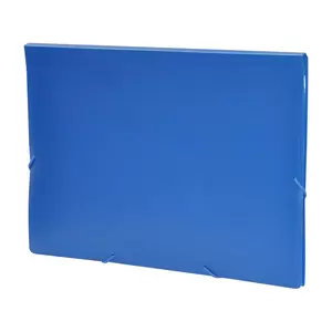FIS Plastic Expanding File 5 Pockets Blue Color, F/S (210 x 330 mm) Size - FSPG2053-5P