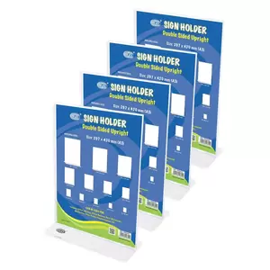 FIS Sign Holder Double Sided Vertical - A3 Size Pack of 4 Pieces -FSNAA3V-4