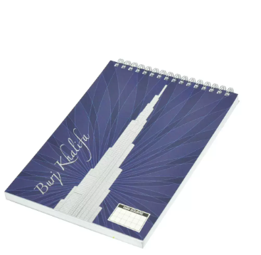 FIS Spiral Notebook 5mm, Burj Khalifa, A5 80 Sheets- FSNBS5A580BGT