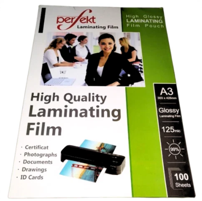 Perfekt Laminating Film 125m A3 -100 pcs