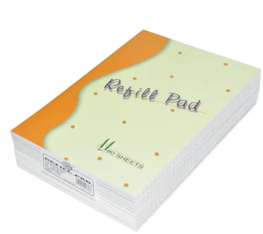 10-Piece FIS Refill Pads 2 Holes, Single Ruled, A4 Size (80 Sheets x 10 Pcs) - FSPDRP2HA4