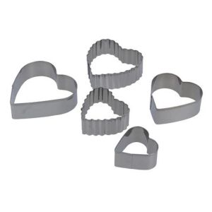 Royalford 5 Pcs Cookie Cutter Set - Stainless Steel - Silver - 04 LC