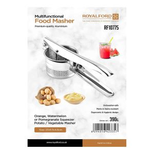 Royalford Food Masher - Aluminum - Silver - 4 CM