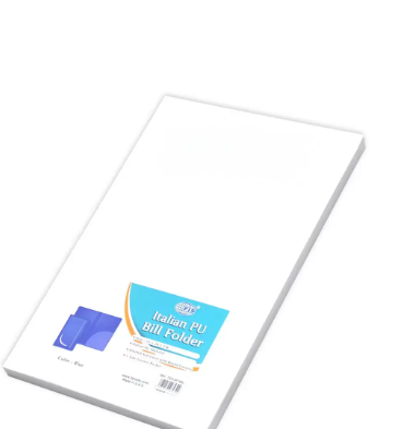 Bill Folders Blue Color, Italian PU Covers, Round Corners, 150 x 245 mm - FSCLBF16BL