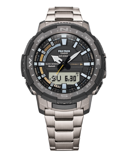 Casio Protrek PRT-B70T-7DR, Analog-Digital , Quartz Men's Watch, White