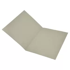 FIS Square Cut Folders Without Fastener Grey Color, Pack of 50 Pcs, 320 gsm, A4 Size - FSFF9A4GY
