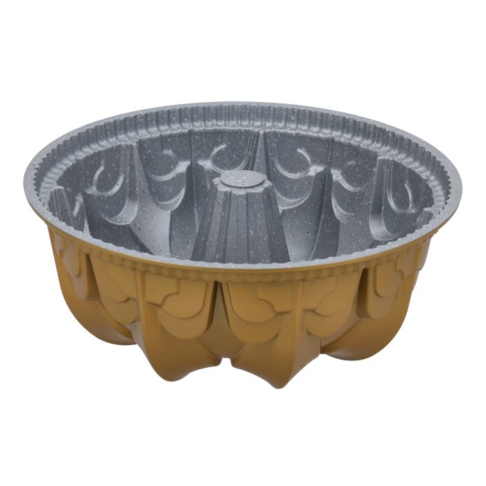 Crown Cake Mould, 24cm RF10196 | Aluminium | Non-Stick Coating | Oven Safe | 3mm Thickness | Reusable Mould For Baking And Much More