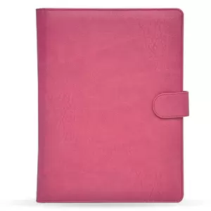 FIS Folder Italian PU Cover with Writing Pad, Ivory Paper, Single Ruled, 80 Sheets with Gift Box, Maroon Color, 24 x 32 cm - FSGT2535PUPMR