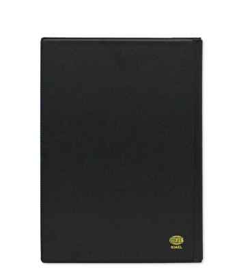 FIS 2024 Agenda Diary Arabic/English Left Side Opening with 12 Months Index, PVC Hard Cover Black - FSDI63AEL24BK