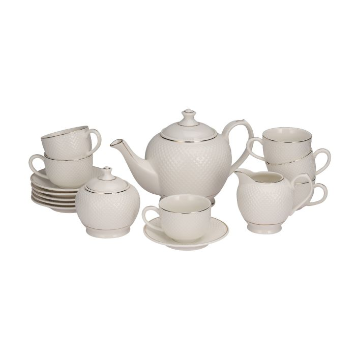 17Pcs Fine Bone Tea Set