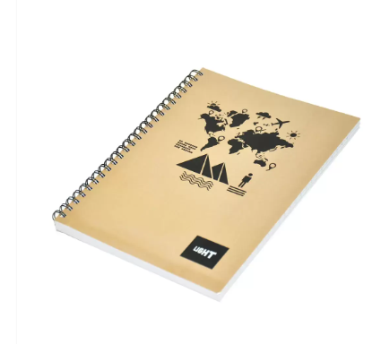 Light Spiral Soft Cover Single Line Notebook - Pack of 10 Pieces x 100 Sheets- 9x7in, LINB971805S