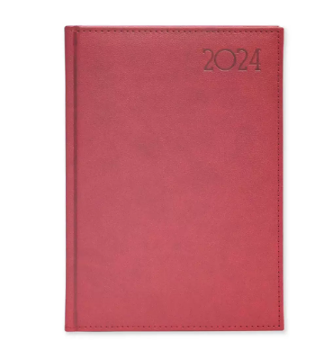 FIS Golden A5 Diary 2024 (English) Maroon - FSDI26EG24MR