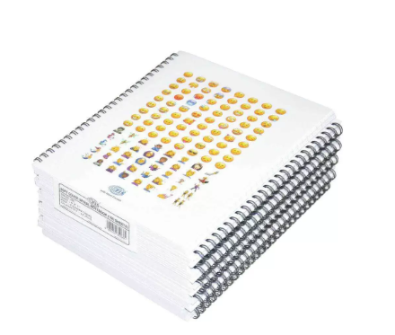 FIS Pack of 10 Spiral Soft Cover Notebook, Single Line, 9X7 Inches, 100 Sheets -FSNB971904S