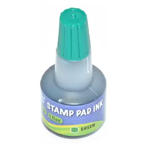 12-Piece FIS Stamp Pad Inks 30 ml, Green Color - FSIK030GR