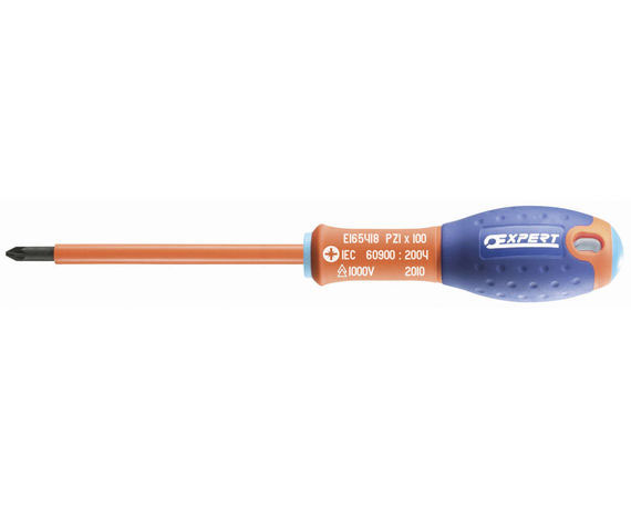 EXPERT E165422 POZIDRIV 1000V INSULATED SCREWDRIVERS PZ3X150
