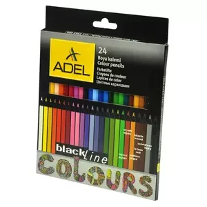 Adel Blackline Color Pencils 3.0mm, Pack of 24 Colors - ALCK2112362000