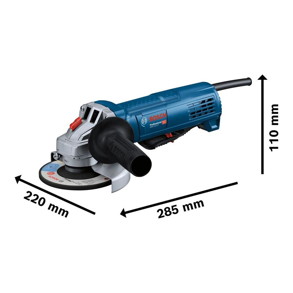 BOSCH GWS 9-115P 220V 4.5 IN. DEADMAN SWITCH PROFESSIONAL ANGLE GRINDER 115MM