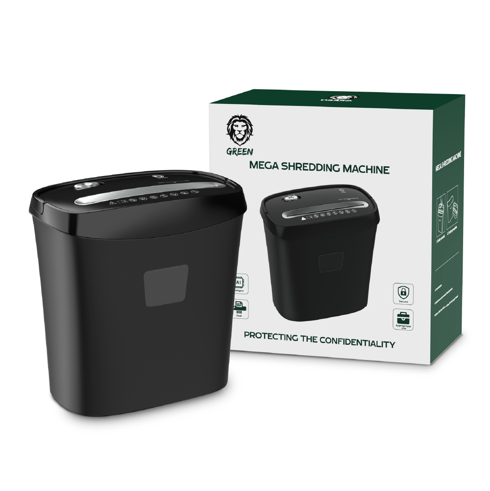Green Mega Shredding Machine 15L - Black