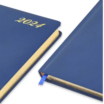 FIS Golden Diary 2024 (English) Blue, A5 - FSDI23EG24BL