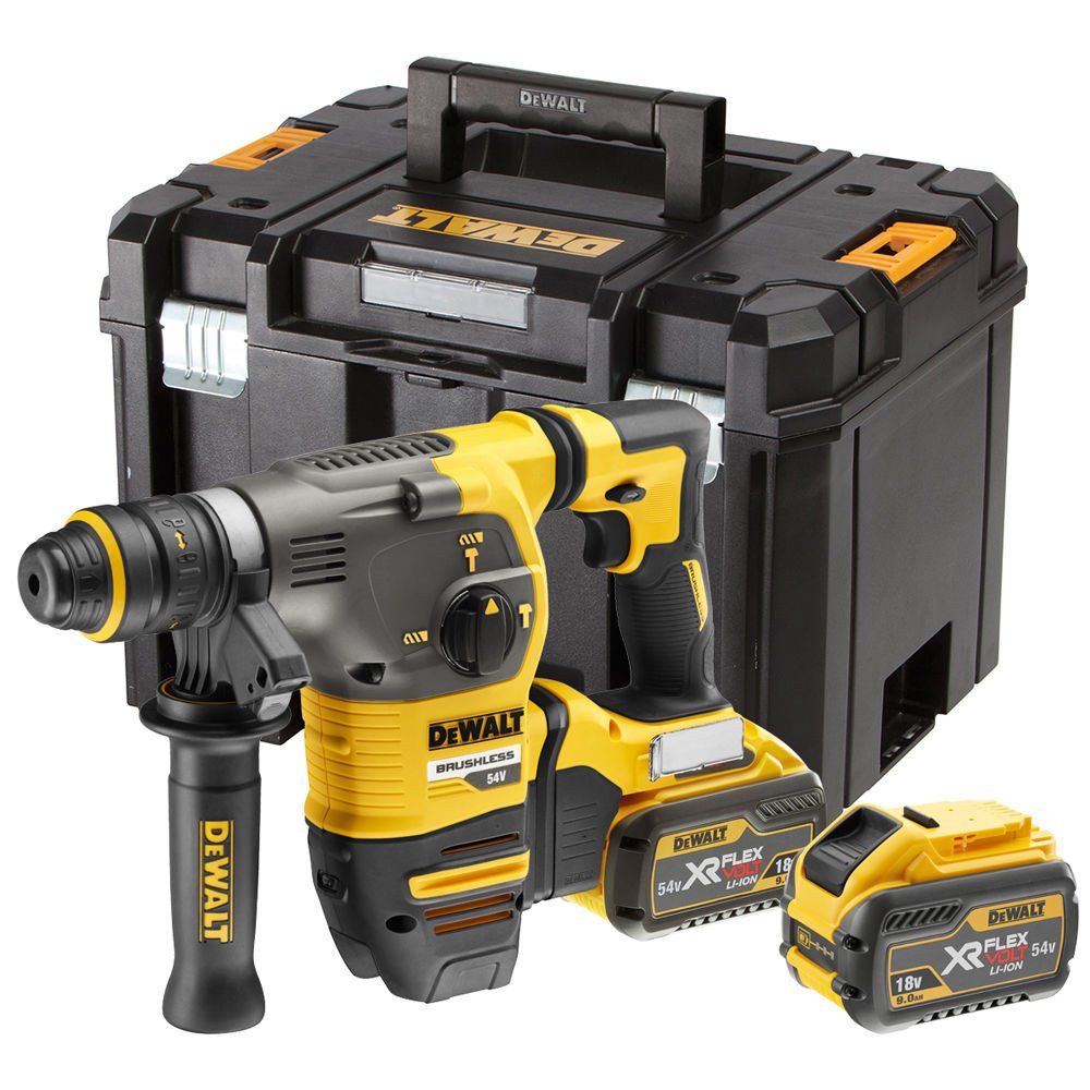 DEWALT DCH334X2-GB 54V XR FLEX VOLT SDS PLUS HAMMER W/QCC – 220V