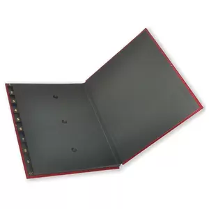 FIS Arabic Open Signature Book 10-Divisions Bonded Leather, Maroon - FSCL1-10BNAMR