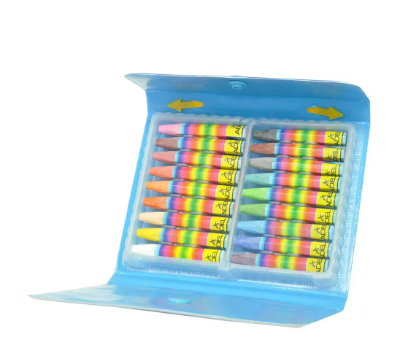 Adel Oil Pastel Hexagonal, Pack of 18 Colors with PVC Free Case - ALCR4281818000