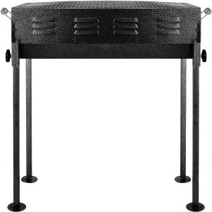 Royalford Barbeque Stand With Grill Durable Iron Construction - Iron - Black - RF10363