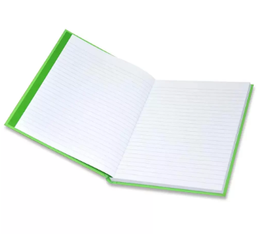 5-Piece FIS Neon Hard Cover Notebook Single Line 9X7 Inch, 100-Sheets, Parrot - FSNB97N230