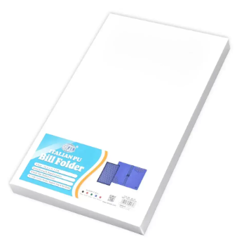 FIS Executive Bill Folder Blue Color, Italian PU with Magnet Flap 150X245mm - FSCLBFBLD5