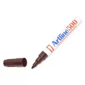 Artline White Board Marker Fine Pack of 12, Brown, 500 - ARMK500BR