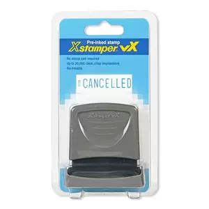 Artline X-Stamper "CANCELLED" for Office Business Supplies, Ink Blue - ARXTCXC1119V-1PC