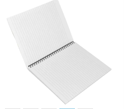LIGHT Pack of 10 Spiral Soft Cover Notebook, Single Line, 9X7 Inches (22.86 X 20.32 CM) 100 Sheets -LINB971703S