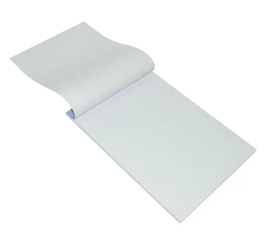 12-Piece FIS Writing Pad Perforated, 5 mm Square, A4 Size (70 Sheets x 12 Pcs) - FSPD5MMA470B