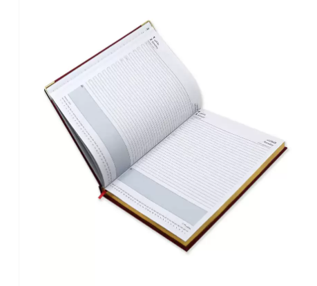 FIS A4 Golden Diary 2023 (Arabic/English) Maroon - FSDI46AEG23MR