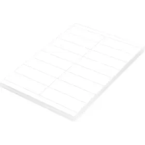 FIS Multipurpose Laser Labels, Colour White, Size 105X33.8mm (16 Stickers x 100 Sheet) A4 Size, E.U. Origin Material - FSLA16-6-100