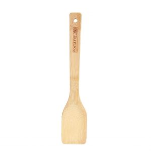Royalford Flat Turner Heat Resistant Soft Grip Turner - Bamboo - Wooden - 30 CM