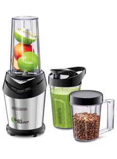 Nutri-Master Smoothie Maker 3 Jars With Lids 600.0 W NE600 Black-Silver