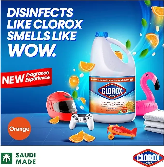 Clorox Liquid Bleach Orange x6 3.78Litre