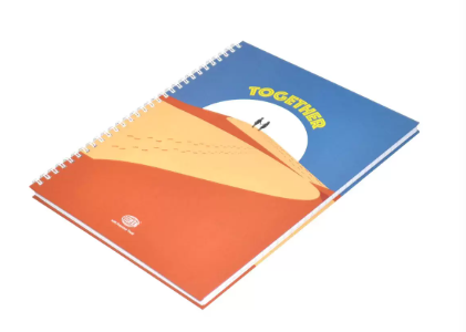 FIS Pack of 5 Spiral Hard Cover Notebook Single Line, 10X8 Inches (25.4 X 20.32 cm) 100 Sheets - FSNBS1081906