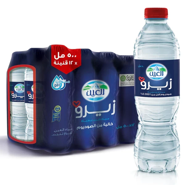 Al Ain Zero Drinking Water 500 ml x 12 Pcs