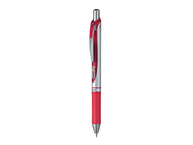Pentel BL77 Energel Xm Retractable Rollerball Pen - 0.7mm, Red