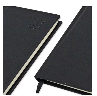 FIS 2024 Slim Arabic English Diary Italian PU Cover Black - FSDI59AEP24BK