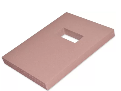 100-Sheets FIS A4 Embossed Binding Sheets with Window - FSBD240A4WRO