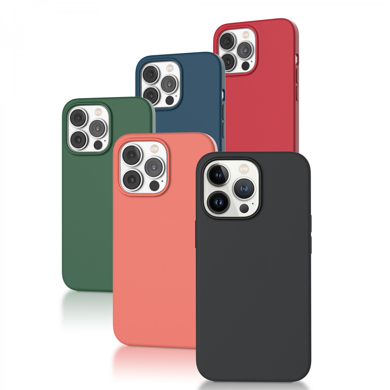 Green Lusso MagSafe 360 Silicone Case for iPhone 13 Pro Max ( 6.7 " ) - Assorted colour